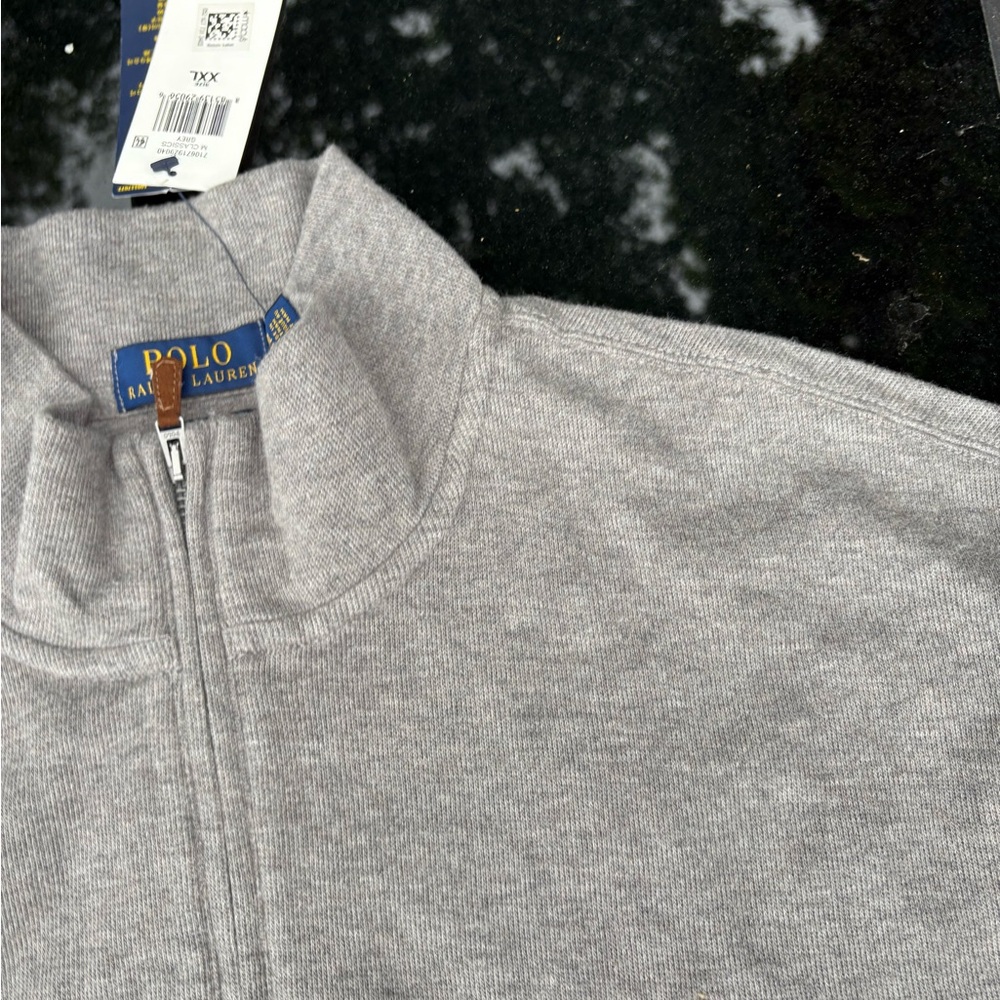 Ralph Lauren Heather Gray Polo Sweater men 2xl